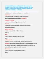 UTAH COSMETOLOGY INSTRUCTOR TEST 2024 |UTAH  COSMETOLOGY INSTRUCTOR EXAM 2024-2025 |ACTUAL  COMPLETE 300 QUESTIONS