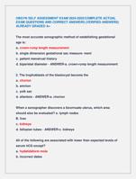 OBGYN SELF ASSESSMENT EXAM 2024-2025/COMPLETE ACTUAL  EXAM QUESTIONS AND CORRECT ANSWERS (VERIFIED ANSWERS)