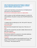 AMCA PHLEBOTOMY EXAM 2024/2025 NEWEST!!! COMPLETE  ACTUAL EXAM QUESTIONS AND 100% CORRECT ANSWERS  (EXPERT VERIFIED )