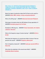 PRO TOOLS 101 CERTIFICATION EXAM 2024/2025 NEWEST!!!  COMPLETE ACTUAL EXAM QUESTIONS AND 100% CORRECT  ANSWERS