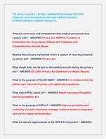 CDC 4AO51 VOLUME 2  PATIENT ADMINISTRATION EXAM 2024/2025  COMPLETE ACTUAL EXAM QUESTIONS AND CORRECT ANSWERS