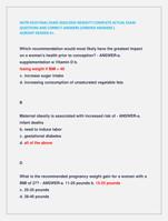 NUTR 4510 FINAL EXAM 2024/2025 NEWEST!! COMPLETE ACTUAL EXAM  QUESTIONS AND CORRECT ANSWERS (VERIFIED ANSWERS )