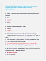 EFDA BOARD EXAM 2024/2025 NEWEST!! 360 COMPLETE ACTUALEXAM  QUESTIONS AND CORRECT ANSWERS (VERIFIED ANSWERS )