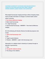 CALIFORNIA FLUOROSCOPY STATE BOARD EXAM 2024/2025 NEWEST!!  COMPLETE ACTUAL EXAM QUESTIONS AND CORRECT ANSWERS