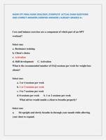 NASM CPT FINAL EXAM 2024/2025 /COMPLETE ACTUAL EXAM QUESTIONS  AND CORRECT ANSWERS (VERIFIED ANSWERS ) ALREADY GRADED A+.