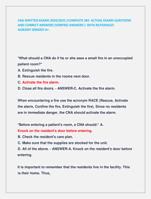 CNA WRITTEN EXAMS 2024/2025 /COMPLETE 365 ACTUAL EXAMS QUESTIONS  AND CORRECT ANSWERS (VERIFIED ANSWERS )