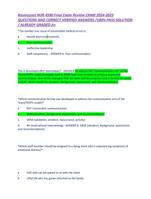 Rasmussen NUR 4590 Final Exam Review EXAM