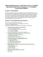 LBO Modeling Exam – Wall Street Prep – 2025/2026 Edition – Verified Questions and Correct Answers