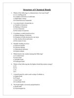 CSIR NET, GATE, MCAT, and Biochemistry Entrance test question and answer for Structure of chemical bond : 51 Exam-Based