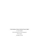 Intellectual Property APA Essay