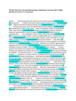 NR 565 Final Exam | Advanced Pharmacology | Chamberlain University | 2025 Verified Questions & Answers | A+ Guaranteed