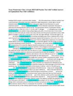 Texas Wastewater Class A License Exam  Practice Questions & Certified Answers with Rationale (Latest 2025 Edition)