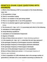 Genetics Exam 2  Comprehensive Practice Questions & Verified Answers | Updated Study Guide