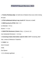 PMHNP Board Review 2023-2024 questions and Answers