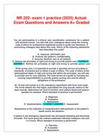 NR 222  Exam 1 Practice (2025) | Actual Exam Questions & Verified Answers | A+ Graded | 100% Pass Guarantee