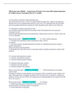 NIH Stroke Scale (NIHSS)  Actual Exam & Practice Test | Latest 2025 Updated Questions & Verified Answers | Guaranteed Pass