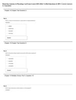 Mastering Anatomy & Physiology Lab Exam (Latest 2025/2026) | Verified Questions & 100% Correct Answers | A+ Guaranteed