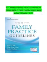 TEST BANKS For Family Practice Guidelines 5th  Edition by Jill C. Cash; Cheryl A. Glass; Jenny  Mullen