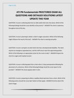 PN Fundamentals PROCTORED EXAM VERSION 1 & 2 ALL QUESTIONS AND DETAILED SOLUTIONS LATEST UPDATE THIS YEAR
