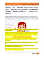 Absite Exam Test Bank Newest 2025/2026  With Complete 500 Questions And Correct  Answers