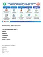 Human Physiology  50 MCQs with Answers