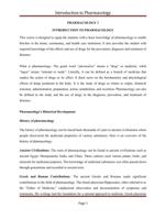 Introduction to Pharmacology  Nursing Lecture Notes (Detailed & Easy to Understand)