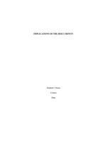 Implications of the Holy Tinity