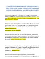 ATI MATERNAL NEWBORN PROCTORED EXAM WITH NGN /QUESTIONS FORMAT 2025/2026ACTUAL EXAM