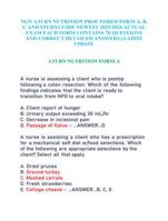 NGN ATI RN NUTRITION PROCTORED FORM A, B, C AND STUDYGUIDE NEWEST 2025/2026 ACTUAL EXAM 1
