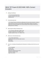 MHA 707 Exam B 2025 With 100% Correct Answers