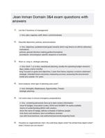 Jean Inman Domain 3&4 exam questions with answers
