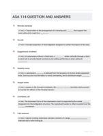 ASA 114 QUESTION AND ANSWERS