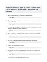 Sales Comparison Approach McKissock Class Exam Questions and Answers with Accurate solutions