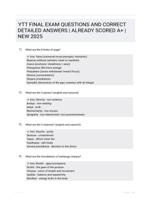 YTT FINAL EXAM QUESTIONS AND CORRECT DETAILED ANSWERS | ALREADY SCORED A+ | NEW 2025