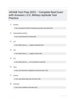 ASVAB Test Prep 2025  Complete Real Exam with Answers | U.S. Military Aptitude Test Practice