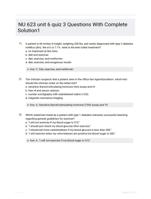 NU 623 unit 6 quiz 3 Questions With Complete Solution1