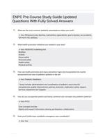 ENPC Pre-Course Study Guide Updated Questions With Fully Solved Answers