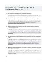 FSA LEVEL 1 EXAM QUESTIONS WITH COMPLETE SOLUTIONS