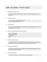 CMN 120 EXAM 1 STUDY GUIDE