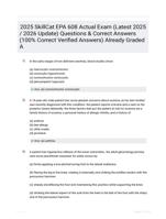 2025 SkillCat EPA 608 Actual Exam (Latest 2025 / 2026 Update) Questions & Correct Answers (100% Correct Verified Answers) Already Graded A