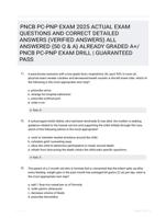 PNCB PC-PNP EXAM 2025 ACTUAL EXAM  QUESTIONS AND CORRECT DETAILED ANSWERS  (VERIFIED ANSWERS) ALL ANSWERED {50 Q & A}  ALREADY GRADED A+/ PNCB PC-PNP EXAM DRILL |  GUARANTEED PASS
