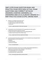 NNP CCPR EXAM QUESTION BANK AND  PRACTICE EXAM 2025/2026 ACTUAL EXAM  QUESTIONS AND CORRECT DETAILED  ANSWERS (VERIFIED ANSWERS) ALL  ANSWERED {500 Q & A} ALREADY GRADED A+ /  NNP PRACTICE EXAM (CCPR) | BRAND NEW!
