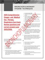 2025 Comprehensive  Oxygen and Medical