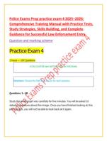 Police Exams Prep practice exam 4 20252026:  Comprehensive Training Manual with Practice Tests,  Study Strategies, Skills