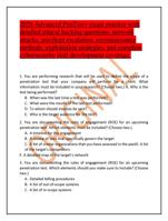 2026 Advanced PenTest+ exam practice with  detailed ethical hacking questions, network  attacks, privilege escalat