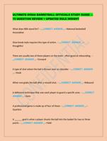 ULTIMATE IHSAA BASKETBALL OFFICIALS STUDY GUIDE  75 QUESTION REVIEW + UPDATED RULE INSIGHT