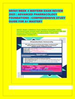 NR565 WEEK 4 MIDTERM EXAM REVIEW 2025 | ADVANCED PHARMACOLOGY FOUNDATIONS | COMPREHENSIVE STUDY GUIDE FOR A+ MASTERY