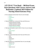 ATI TEAS 7 Test Bank  300 Real ExamStyle Questions with Correct Answers and Rationales | Updated 2025 Edition fo