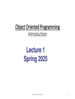 Object Oriented Programming in C++ Notes