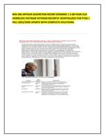 BSN 346 ARTHUR SILVERSTEIN ROOM VIETNAM VETERAN RECENTLY HOSPITALIZED FOR PTSD | FALL 2025/2026 UPDATE WITH CO